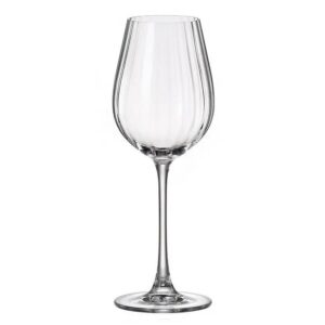 ΠΟΤΗΡΙ ΚΟΛΟΝΑΤΟ ΛΕΥΚΟΥ ΚΡΑΣΙΟΥ 400ml COLUMBA OPTIC - CRYSTAL BOHEMIA - ΣΕΤ 6τεμ.