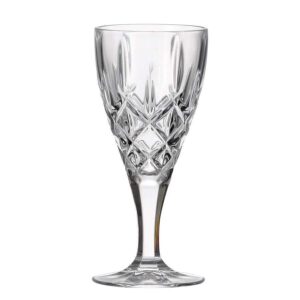 ΠΟΤΗΡΙ ΚΟΛΟΝΑΤΟ ΟΥΖΟΥ 180ml - CRYSTAL BOHEMIA - ΣΕΤ 6τεμ.