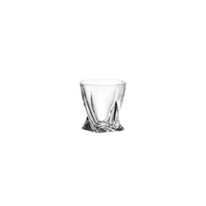 ΠΟΤΗΡΙ ΣΩΛΗΝΑ 340ml QUADRO - CRYSTAL BOHEMIA - ΣΕΤ 6τεμ.