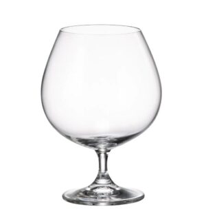 ΠΟΤΗΡΙ ΚΟΛΟΝΑΤΟ BRANDY 690ml COLIBRI - CRYSTAL BOHEMIA - ΣΕΤ 6τεμ.