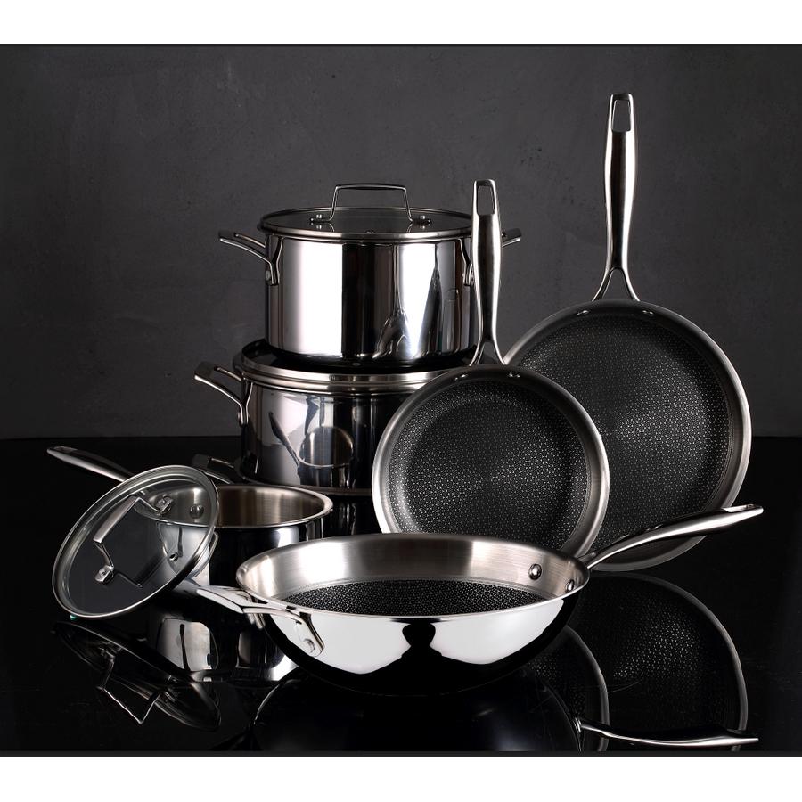 WOK Φ28x8cm ΑΝΟΞEIΔΩΤΟ HI-TECH-3 BGMP-1634 - BERGNER - Image 4