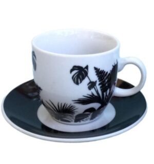 ΣΕΤ 6τεμ. ΦΛΙΤΖΑΝΙΑ ΚΑΦΕ 90cc JUNGLE LEAFS DG08-0227 - Max.Home®