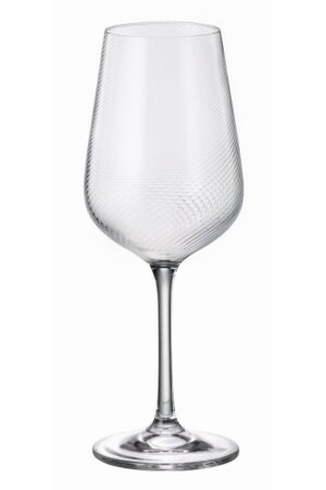 ΠΟΤΗΡΙ ΚΟΛΟΝΑΤΟ ΛΕΥΚΟΥ ΚΡΑΣΙΟΥ 360ml TYTO OPTIC - CRYSTAL BOHEMIA - ΣΕΤ 6τεμ.