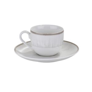 ΣΕΤ 6τεμ. ΦΛΙΤΖ. ΚΑΦΕ 90cc WATER LILY 24336-64/GREY - ORIANA FERELLI®